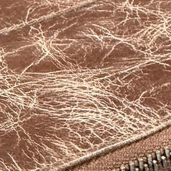 Crunch leather close-up